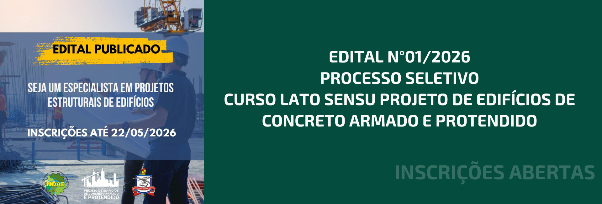 EDITAL N°01/2026 PS CURSO LATO SENSU