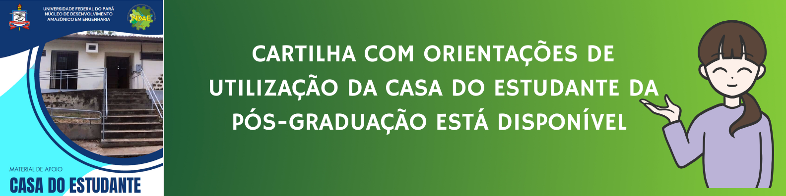 NDAE disponibiliza cartilha da casa do estudante da pós-graduação